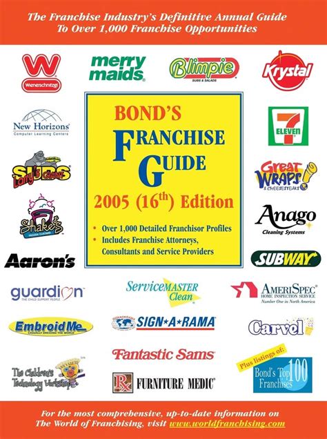 Bond S Franchise Guide 2001 Edition