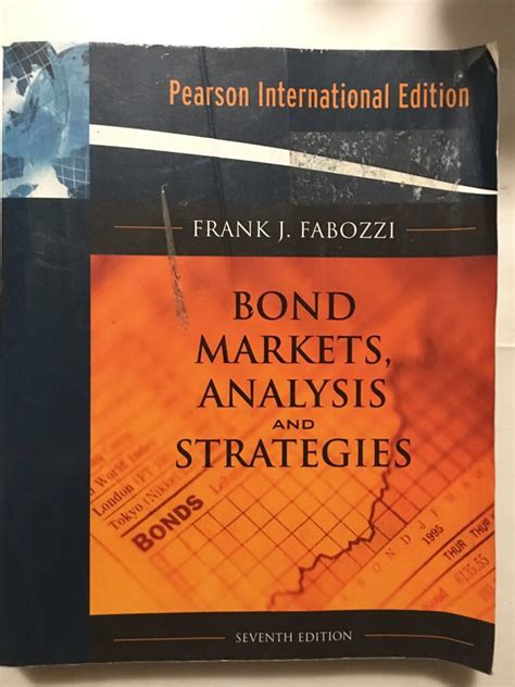 Read Online Bond Markets Analysis Strategies Seventh Edition Frank Fabozzi 