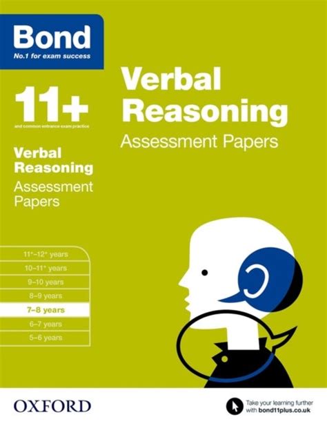 Download Bond Verbal Reasoning Assessment Papers 7 8 Years 