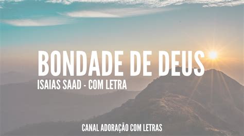 Bondade De Deus Letra