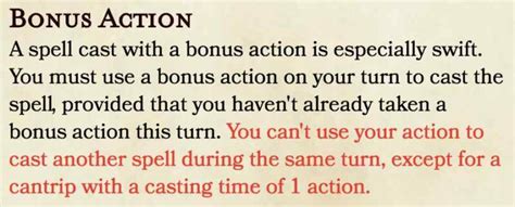 Bonus Action 5e