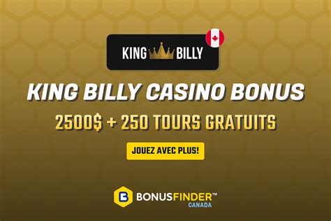 bonus d'inscription au king billy casino