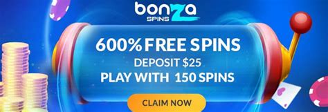 bonza spins free spins no deposit