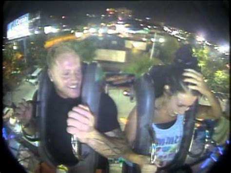 Boobs falling out on slingshot ride