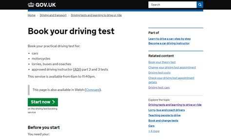 Book A Driving Test