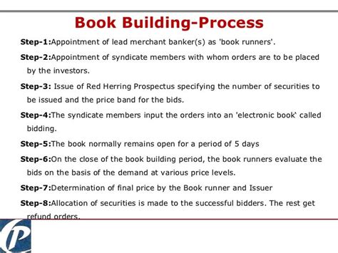 book building process slideshare