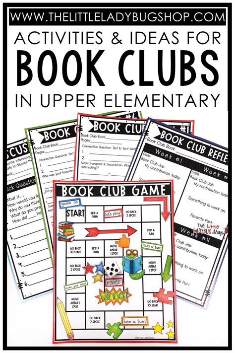 Book Clubs For The Upper Elementary Classroom The 4th Grade Book Club Ideas - 4th Grade Book Club Ideas