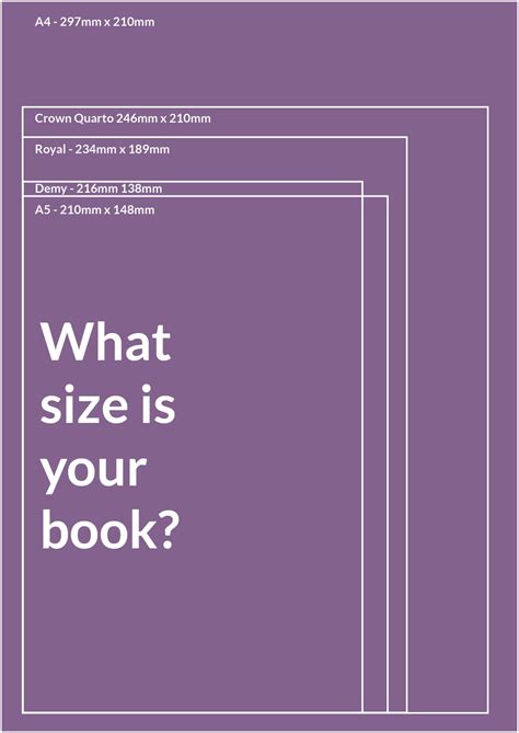 book cover size