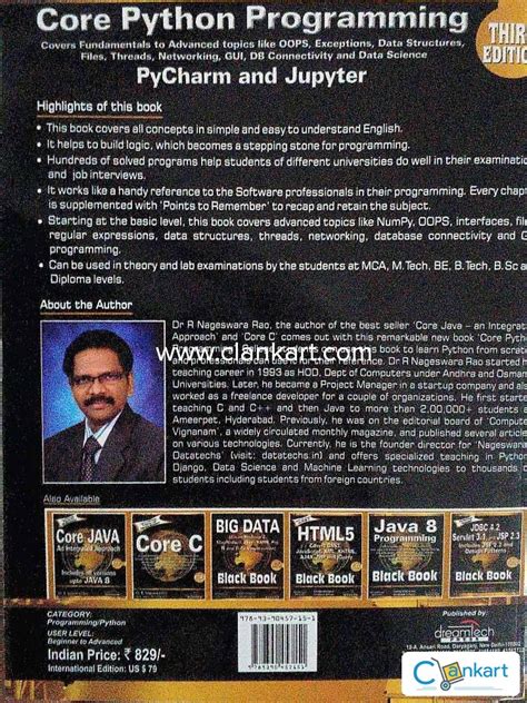 Book For Core Python Core Python Book Dreamtech Press