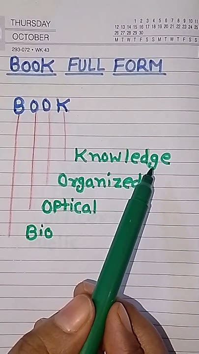 Book Full Form