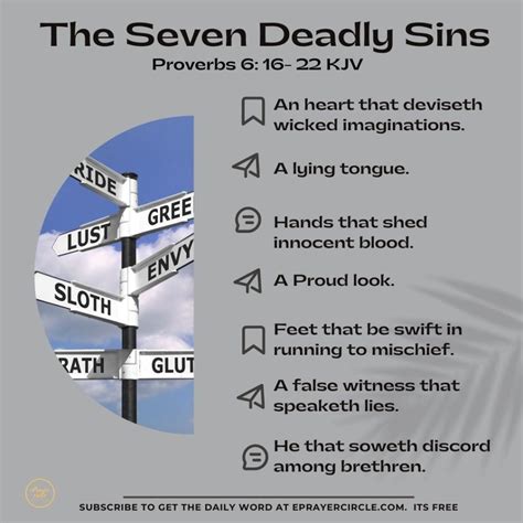 book of proverbs 7 deadly sins