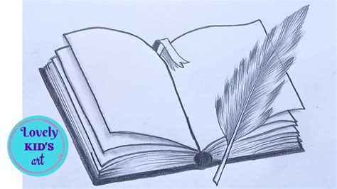 Book Pencil Drawing