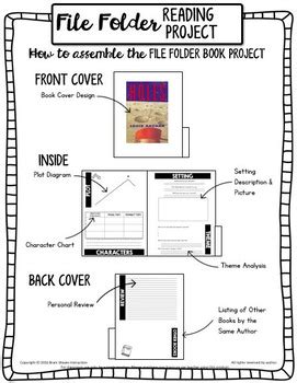 Book Report File Folder Reading Project Book Project Tpt