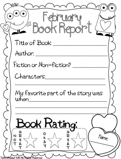 Book Report Ideas For 1st Grade Book Report For First Grade - Book Report For First Grade