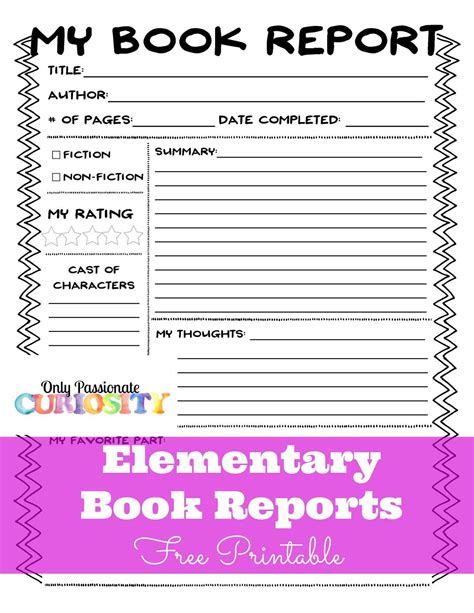 Book Report Template 4th Grade Fifth Grade Book Report Template - Fifth Grade Book Report Template