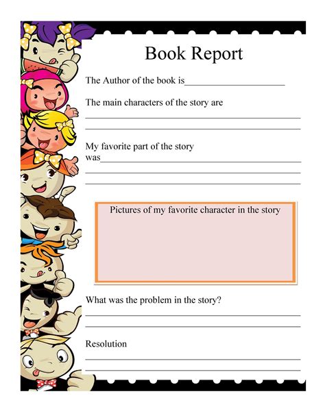 Book Report Templates For Kinder First And Second Book Report First Grade - Book Report First Grade