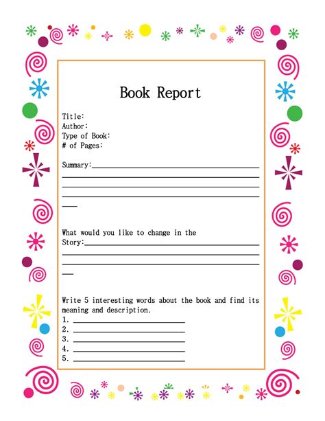 Book Report Theme Worksheet Kindergarten   3rd Grade Book Reports Outline Davekcon Com - Book Report Theme Worksheet Kindergarten