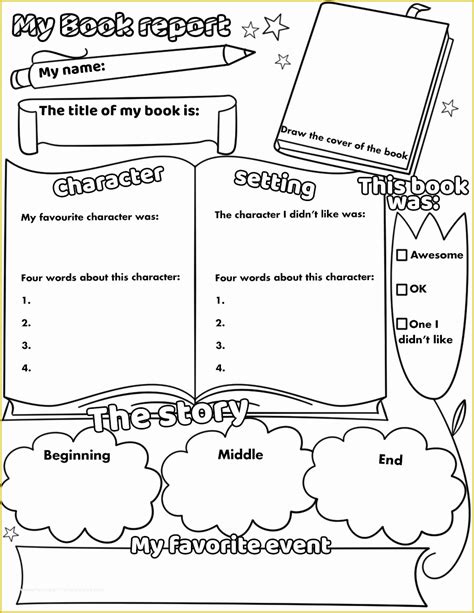 Book Reports Templates For 3rd Grade 3rd Grade Research Paper Template - 3rd Grade Research Paper Template
