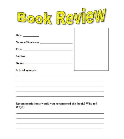 book review sample format pdf