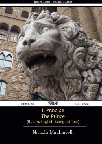 Read Online Book Il Principe The Prince Italian English Bilingual Text 