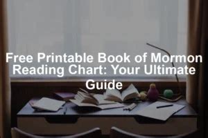 Read Book Of Mormon Reading Guide 