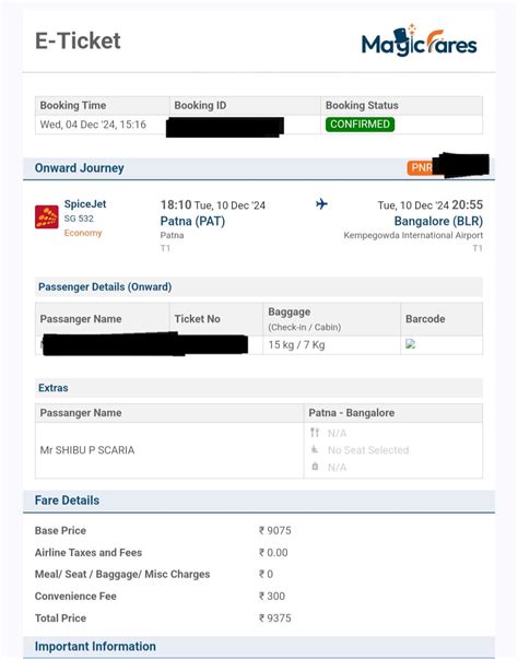 Booked For Flight