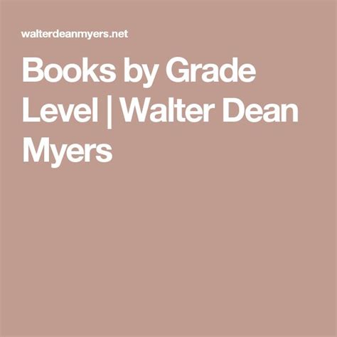 Books By Grade Level Walter Dean Myers Books By Grade Level - Books By Grade Level