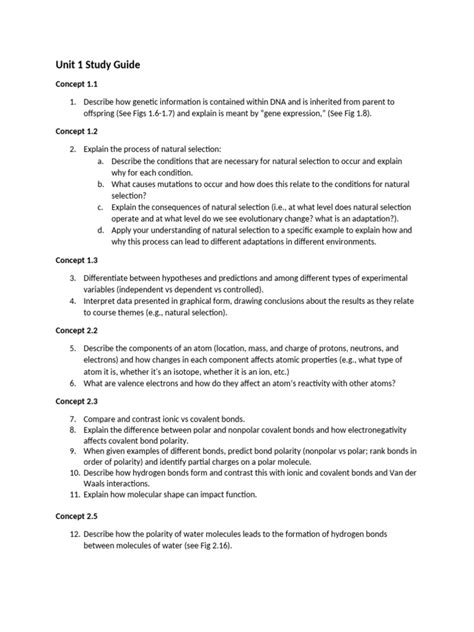 Books Unit 1 Study Guide Answers Pdf Download Now