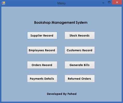 Bookshop Management System Documentation