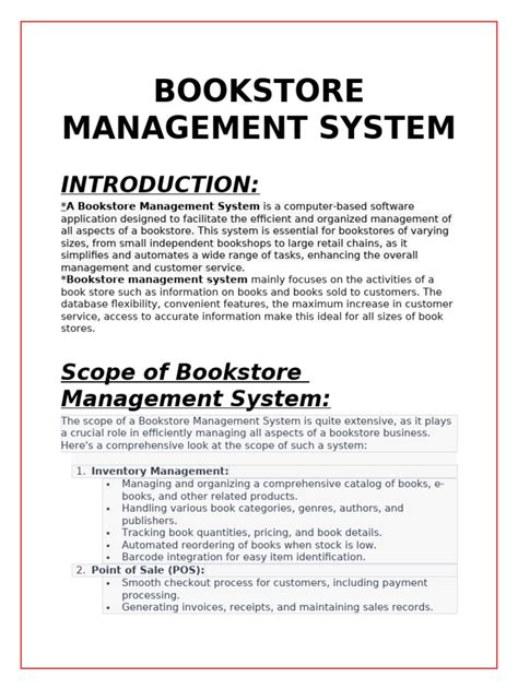 Bookstore Management System Documentation