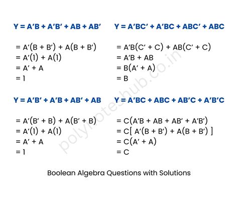Boolean Algebra Questions
