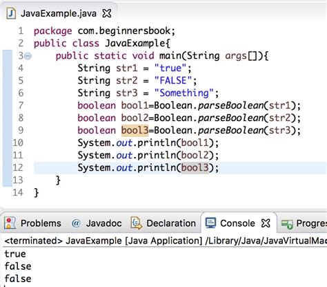Boolean Function In Java