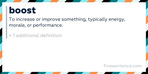 boost definition english