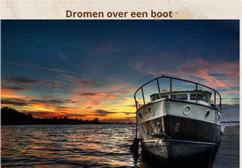 boot in dromen