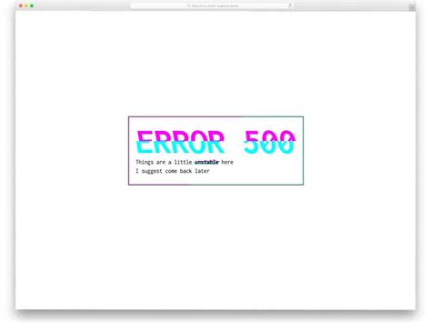 bootstrap 500 error page template free