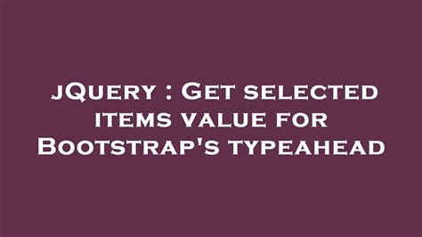 bootstrap typeahead set value