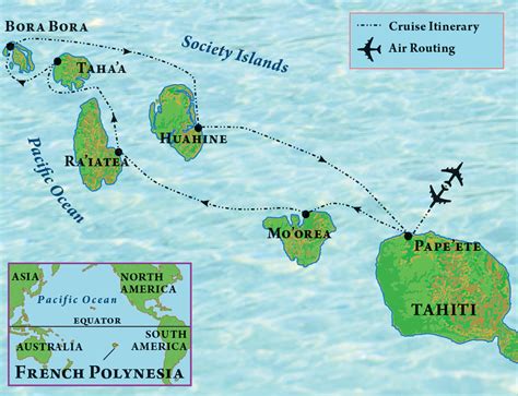 Bora Bora Tahiti Map