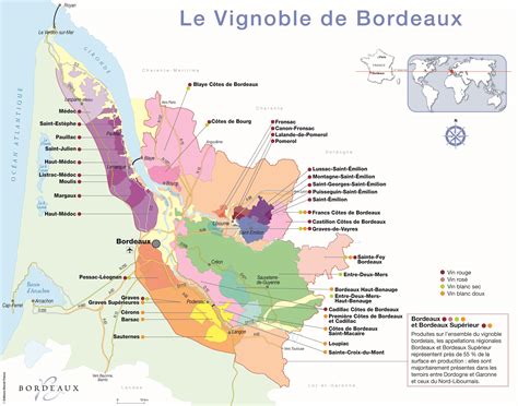 Bordeaux Wine Map