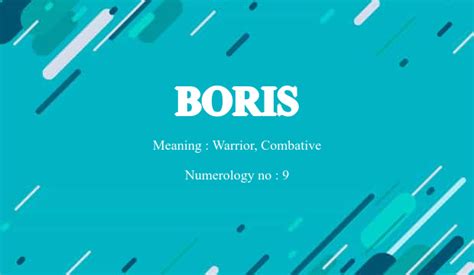 boris child name