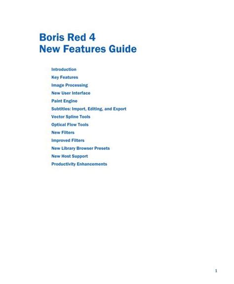 Read Boris Red Guide 