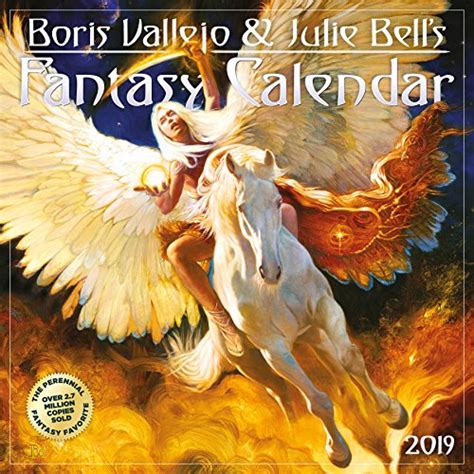 Read Boris Vallejo Julie Bells Fantasy Wall Calendar 2019 