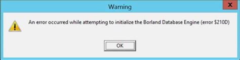 Borland Database Engine Error 2108