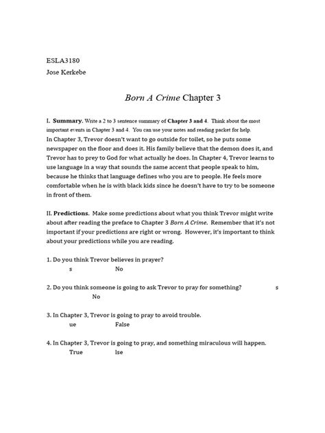Born A Crime Chapter 3 Summary
