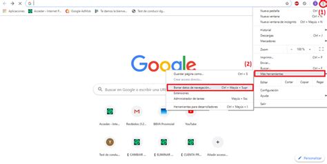 Borrar Cache Chrome