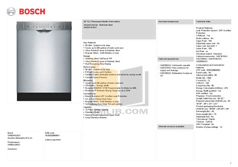 Read Bosch Ascenta Dishwasher Repair Manual 