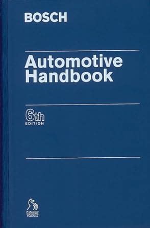 Read Bosch Automotive Handbook Sixth Edition 