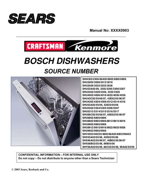 Download Bosch Dishwasher Repair Manual Download 