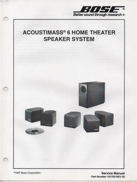 Full Download Bose Acoustimass Speaker System Repair Guide 
