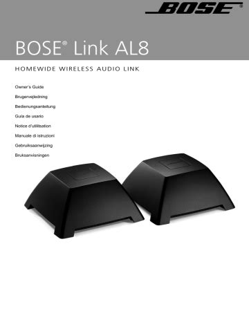 Read Bose Al8 User Guide 