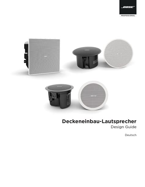 Download Bose Speaker Installation Guide 